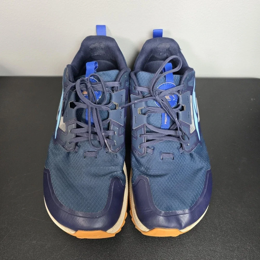 Altra Shoes Mens 12 Blue Lone Peak 7 Barefoot Minimalist Trail Running Sneakers
